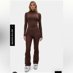 Halfdays Emma Softshell Pant in Spiked Cocoa